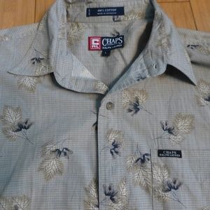 Ralph lauren chaps ls green autumn  shirt l